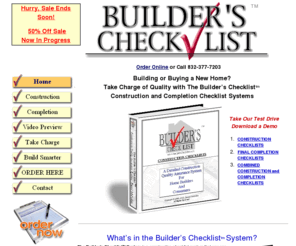 buildershandbook.com: Home
The Builders Checklist created for professional homebuilders, owner builders, owner-builders, realtors, real estate agents, new home buyers, new homes, check your own home.