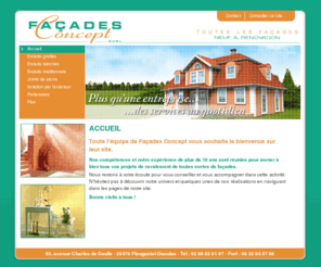 facades-concept.com: facades concept, ravalement de facades, enduits specifiques et traditionnels a plougastel-daoulas dans le finistere (29). - accueil 
facades concept, ravalement de facades, enduits specifiques et traditionnels a plougastel-daoulas dans le finistere (29). - accueil