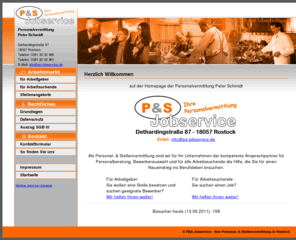 pepe-consulting.com: P&S Jobservice - Ihre Personal- & Stellenvermittlung in Rostock
Homepage der P&S Jobservice - Ihre Personal- & Stellenvermittlung  in Rostock