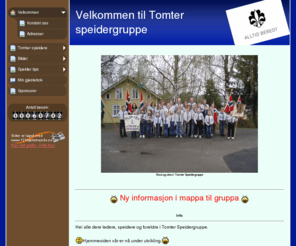 tomter-speidergruppe.com: Velkommen  - www.tomter-speidergruppe.com
Velkommen  - www.tomter-speidergruppe.com