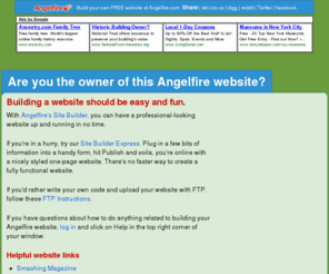 mafiahistoricalsociety.com: Welcome to my Angelfire Home Page
Angelfire is a great place to build and host a website, with free and paid hosting packages. Use Angelfire's excellent site builder tool to get a website up-and-running easily and quickly. Great support and get website building tips from our friendly community.