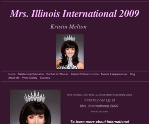 mrsillinois2009.com: Home - Mrs. Illinois International 2009
Mrs. Illinois International 2009