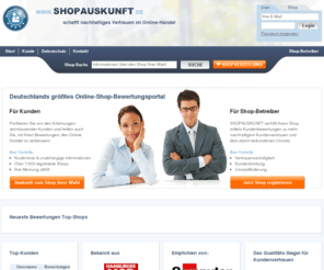 shopauskunft.info: SHOPAUSKUNFT schafft nachhaltiges Vertrauen im Online-Handel
Index