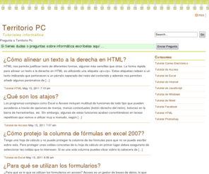 territoriopc.com: Tutoriales de Informática - Territorio PC
Tutoriales de Informática