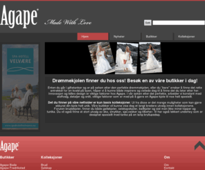 agape-brud.no: Agape - Brudekjoler, Selskapskjoler og Tilbehør
Agape - Brudekjoler, Selskapskjoler og Tilbehør