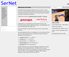 ser.net: SerNet Service Network GmbH
Webangebot der SerNet GmbH