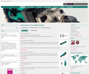 tox-at.com: TOX PRESSOTECHNIK GmbH & Co.KG - Pneumohydraulische & elektromechanische  Antriebe und Pressen, Roboterzangen, Blechverbindungssysteme, Clinchen, Einpressen, Stanzen, Prozessüberwachung, Tischpressen
Pneumohydraulische & elektromechanische  Antriebe und Pressen, Zangen, Roboterzangen, Blechverbindung, Clinchen, Druckfügen, toxen, Einpressen, Stanzen, Steuerungen, Prozessüberwachung, Kraftkurver, Tischpressen, Sondermaschinen -das ist TOX!