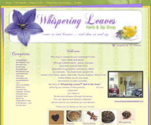 whisperleaves.com: Whispering Leaves Herb & Sip Shop
Whispering Leaves Herb & Sip Shop