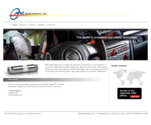 arcautomotive.com: airbag inflator technology | ARC Automotive Inc.
ARC Automotive, Inc. is a global manufacturer that produces a full compliment of automotive airbag inflators