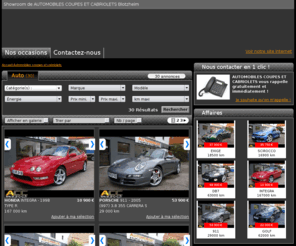 automobiles-coupes-cabriolets.com: AUTOMOBILES COUPES ET CABRIOLETS : auto d' occasion à BLOTZHEIM - Concessionnaire BLOTZHEIM
 
 
Retrouvez toutes les annonces AUTOMOBILES COUPES ET CABRIOLETS, vente  de voitures d' occasion a BLOTZHEIM. AUTOMOBILES COUPES ET CABRIOLETS concessionnaire occasion.
