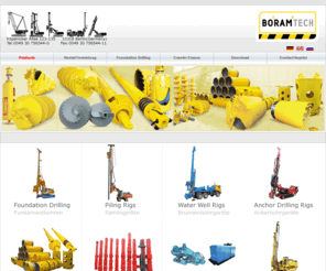 boramtech.de: » Boramtech   49 (0)30 756544-0 Drilling and Piling «
Boramtech bietet gut und günstig Gebrauchte Bohrgeräte, Rammgeräte und Baumaschinen Berlin