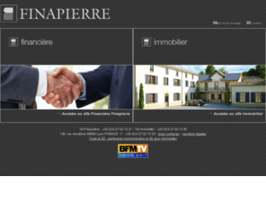 finapierre.com: Finapierre : Financière FInapierre, immobilier, investissement, gestion de patrimoine, gestion d'actifs
Finapierre, gestion d'actif, immobilier, gestion de patrimoine, investissement, lyon, france