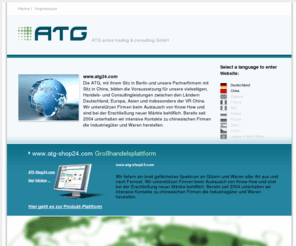 aktivtradingglobal.com: www.active-trading-global.com  -- ATG active trading & consulting GmbH
ATG active trading & consulting GmbH: Handel – Qutsoursing – Beratung