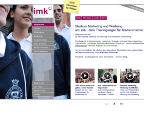 berufs-akademie.com: Studium Marketing, Kommunikation und Werbung am IMK
Das IMK ist die führende internationale Akademie für Marketing, Kommunikation und Werbung in Deutschland.