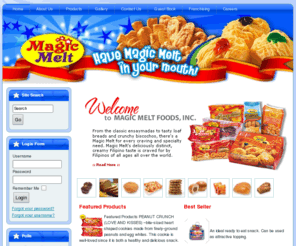 magicmelt.com: Magic Melt - Filipino Food | Toll-Packing Services in the Philippines
Magic Melt Foods, Inc. offers toll-packing services in the Philippines. A company dedicated to sharing the best of Philippine products with more Filipinos here and abroad.