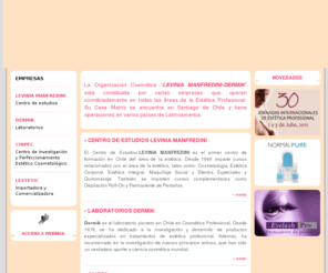 ainybel.com: Cosmetica profesional - Levina - Manfredini
Cosmetica profesional Manfredini. Levinia es lider en Cosmetica profesional en Chile