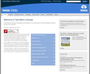 corusgroup.co.uk: Welcome to Tata Steel in Europe
Tata Steel is a customer focused, innovative solutions-driven company, which manufactures, processes and distributes metal products as well as providing design, technology and consultancy services.