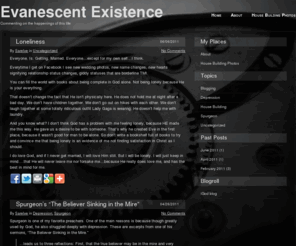 evanescentexistence.com: Evanescent Existence
Writing about this short life