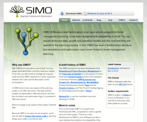 simo-project.org: SIMO. Adaptive simulation and optimization
SIMO is an adaptive simulation and optimization framework designed specifically for forest management planning.