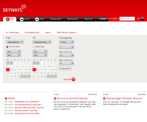 skyway-express.com: Skyways - Boka din flygresa här
Skyways flyger dig inom Sverige. Du flyger med oss från Terminal 3 på Stockholm-Arlanda