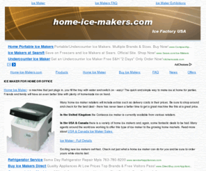 ice-cream-sculptures.com: Ice Makers -  Portable Ice Maker, Mini Ice Maker
Home ice maker, portable ice making machine for home: Mini ice maker for USA, EU and UK.