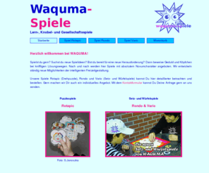 waquma-spiele.com: Denkspiele, Lernspiele, Geschicklichkeitsspiele - Waquma
Waquma - Denkspiele