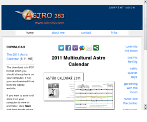 astrocalendar.co.uk: Astro 353
Free Moon calendar 2008 and 2009 and all Astrology services