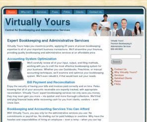 bookkeeper-nj.com: Bookkeeping and Administrative Services in NJ | Virtually Yours
NJ bookkeeping, Quickbooks, office support, and virtual assistant services offered by Central NJ based Virtually Yours.