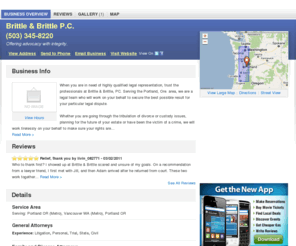 brittlebrittlepc.com: Brittle & Brittle P.C. | Portland, OR 97201 | DexKnows.com™
Brittle & Brittle P.C. in Portland, OR 97201. Find business information, reviews, maps, coupons, driving directions and more.