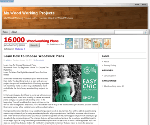 mywoodworkingprojects.org: Wood Working Projects
My Wood Working Projects gives you access to over 16,000 woodworking plans