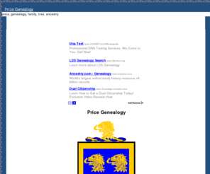 pricegenealogy.com: Price Genealogy
price, genealogy, family, tree, ancestry.