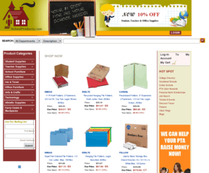 schoolproducts.com: School Products
Your #1 online stop for all your school needs. School Supplies, teacher supplies, office supplies and much more