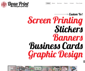 doxaprint.com: Doxa Print ::: Custom // Screen Printing (T-Shirts, etc.) + Stickers + Banners + Business Cards + Graphic Design ::: Kauai, Hawaii
