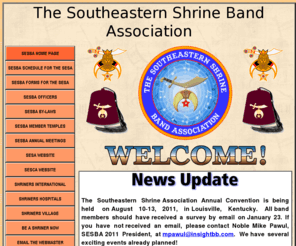sesba.com: WELCOME TO THE SOUTHEASTERN SHRINE BAND ASSOCIATION
