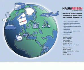 hauri-reisen.ch: ****------Willkommen bei Hauri Reisen AG------****
Hauri Reisen AG - Reisebüro Zofingen