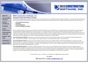 mis-construction.com: MIS Construction Software, Inc.
MIS Construction Software