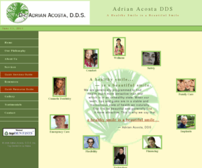 wchsdentist.com: La Habra Dentist - Adrian Acosta DDS
Family dentistry, Implants, Smile Makeovers, Smile Whitening in a pleasant spa-like environment. USC trained dentist with nearly 20 years experience on Whittier Blvd. in La Habra, CA.