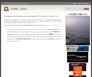 zalas.pl: code | less - Jakub Zalas - Blog o programowaniu w PHP, symfony, Linuksie i Open Source
code | less - Jakub Zalas - Blog o programowaniu w PHP, symfony framework, Linuksie i Open source