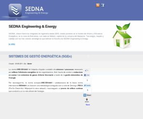 concienciaenergetica.es: SEDNA Engineering & Energy
Servicios de Ingenieria, Consultoria y Gestoria Energetica