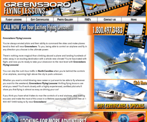 greensboroflyinglessons.com: Greensboro Flying Lessons
Greensboro Flying Lessons provides Flying Lessons and Flight Training. Learn to Fly, call 1-800-497-3483, Greensboro, North Carolina!
