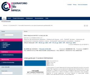 osservatorio-oci.net: OCI - Osservatorio sulle crisi d'impresa
OCI - Osservatorio sulle crisi d'impresa