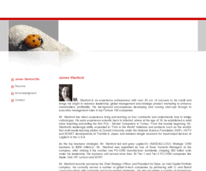 jamesstanford.com: James Stanford Bio - James Stanford
James Stanford, social entrepreneur, Nasdaq-100 executive