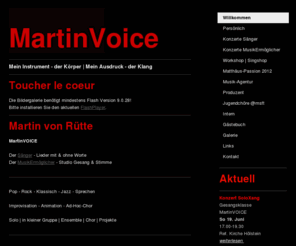 martinvoice.com: Martin von Rütte | martinVOICE - Sänger & Musikermöglicher
