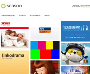 activeseason.com: Season | Productora interactiva Barcelona
Desde 2004, ofrecemos servicios de consultoría, concepto, diseño, producción e investigación en el ámbito interactivo.