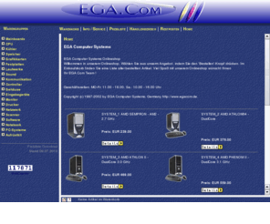 egacom.net: EGACom - COMPUTER SYSTEMS
EGACom ComputerSystems : Computerhardware, Produktinfos, Treiber, 24h Online-Bestellmöglichkeit