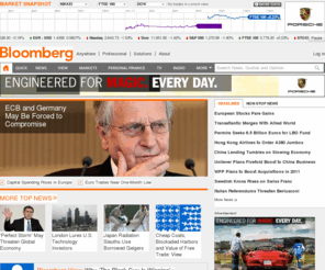 goodbloomberg.com: Bloomberg - Business & Financial News, Breaking News Headlines
Bloomberg is a premier site for updated business news and financial information. It delivers international breaking news, stock market data and personal finance advice from leading experts.
