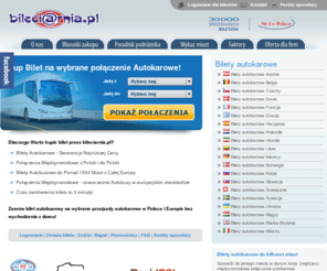 bileciarnia.pl: Bileciarnia.pl - Bilety autokarowe -Bileciarnia.pl
Oferujemy bilety autobusowe online na międzynarodowe przewozy po całej Europie.
Proponujemy tanie bilety autokarowe do Niemiec, krajów Beneluxu i Irlandii.