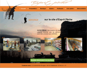 esprit-peche.com: Accueil - Esprit Peche
Esprit Peche est un magasin ainsi qu'une boutique en ligne spécialisé dans la vente de produits destinée à la pêche. ESPRIT PECHE vous propose une large sélection d'articles pour les pêcheurs aussi bien amateurs que confirmés.