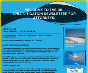 gcpegulf.com: Home
Oil spill news for Attorneys