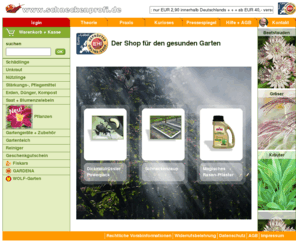 schneckenprofi.de: Pflanzenschutzmittel, Nützlinge, Dünger, Schädlingsbekämpfung
Shop für Pflanzenschutzmittel, Nützlinge, Dünger und Schädlingsbekämpfung. Erste Adresse für Ihren Schneckenzaun, Schneckenkorn, Unkrautbekämpfung, Dünger, Komposter, Insektenfallen u.v.m.